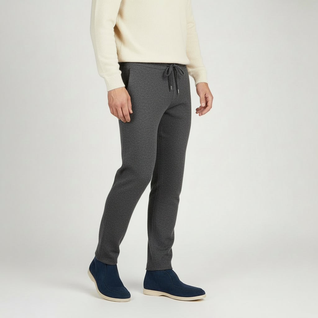 MAROWEN | Men’s Knitted Warm Wool Lounge Trousers