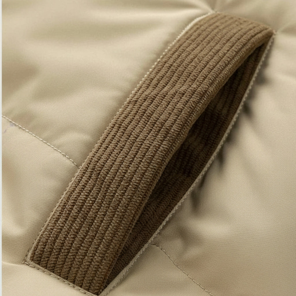 MAROWEN | Men’s Fleece-Lined Winter Puffer Jacket with Removable Hood