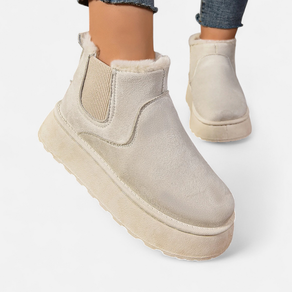 MAROWEN | Women’s Plush Lined Suede Chelsea Ankle Boots