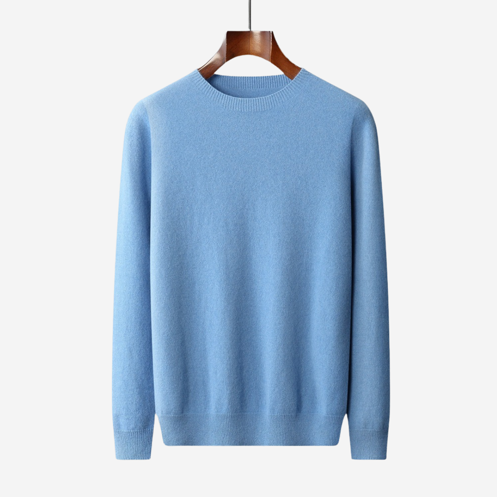 MAROWEN | Men’s Regular Fit Cashmere Crew Neck Jumper