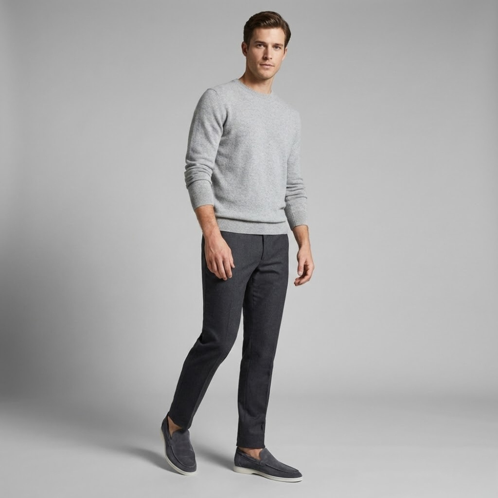 MAROWEN | Men’s Suede Yacht Loafers for Timeless Casual Elegance