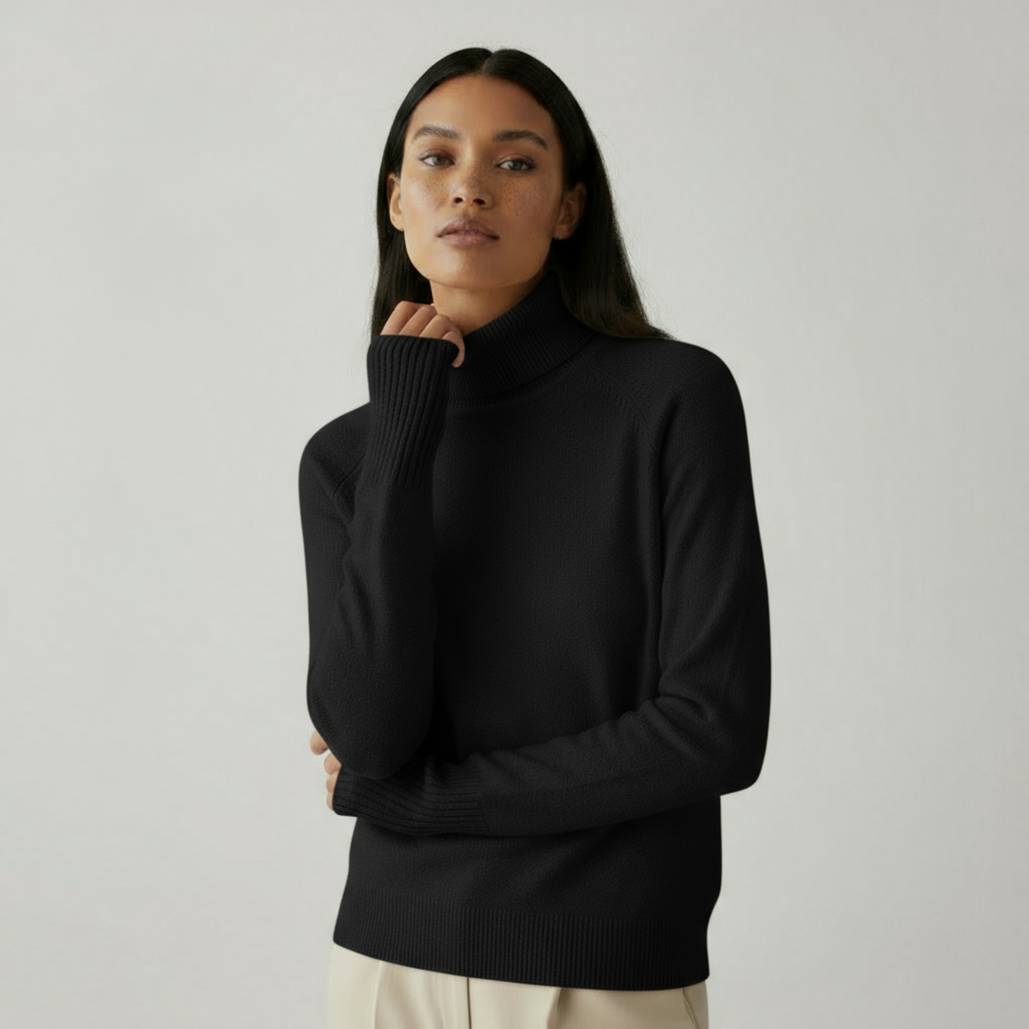MAROWEN | Women’s Elegant Soft Knitted Turtleneck Sweater