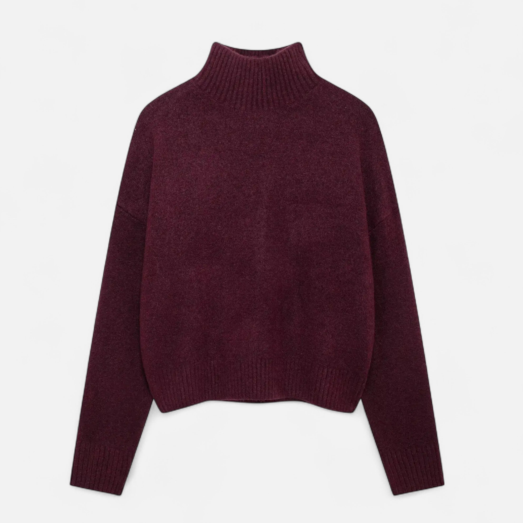MAROWEN | Women’s Vintage Turtleneck Sweater with Soft Knit Winter Warmth