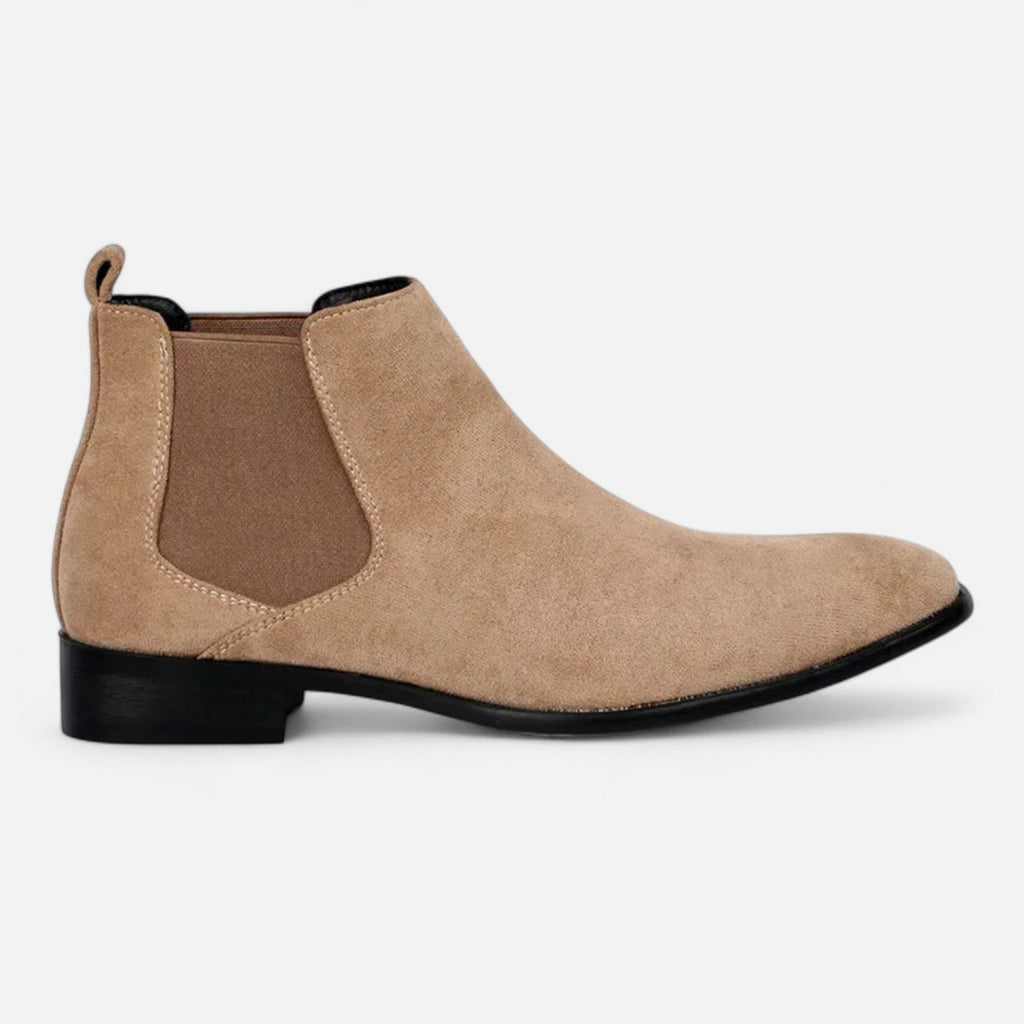 MAROWEN | Men’s Suede Square-Toe Chelsea Boots
