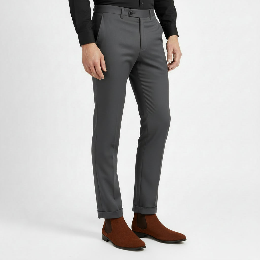 MAROWEN | Men’s Suede Square-Toe Chelsea Boots