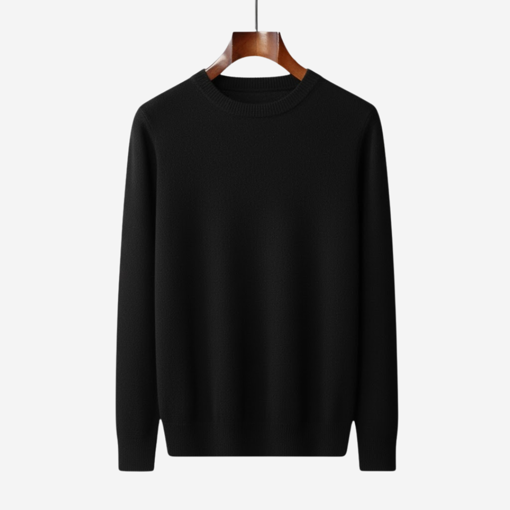 MAROWEN | Men’s Regular Fit Cashmere Crew Neck Jumper