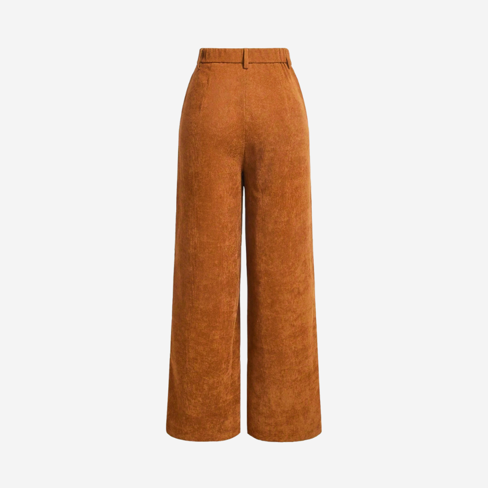 MAROWEN | Women’s High Waist Vintage-Inspired Wide Leg Trousers