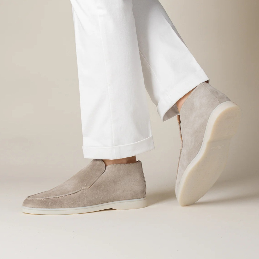 MAROWEN | Men’s High Suede Loafers for Timeless Elegance