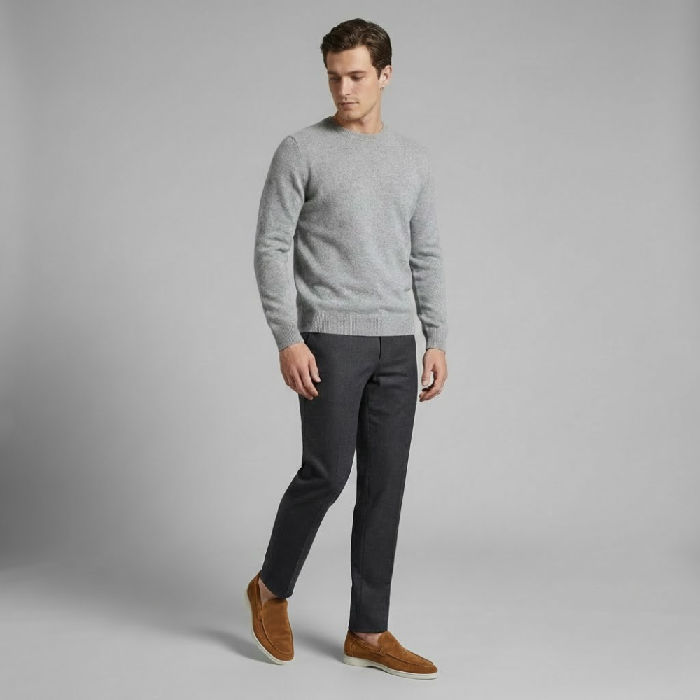 MAROWEN | Men’s Suede Yacht Loafers for Timeless Casual Elegance