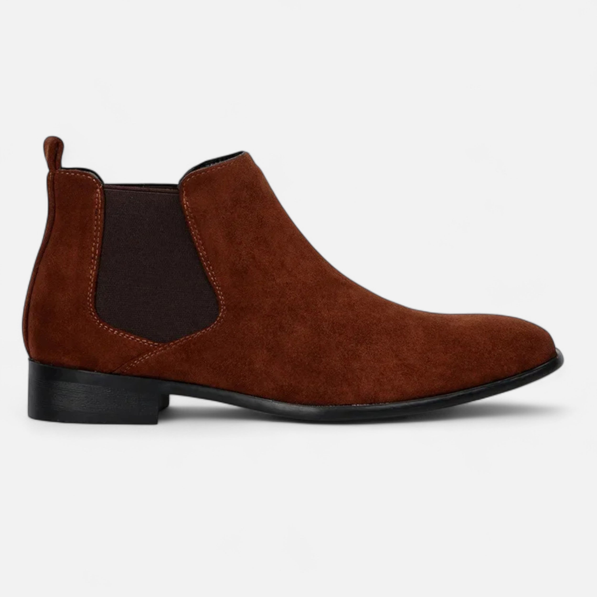 MAROWEN | Men’s Suede Square-Toe Chelsea Boots