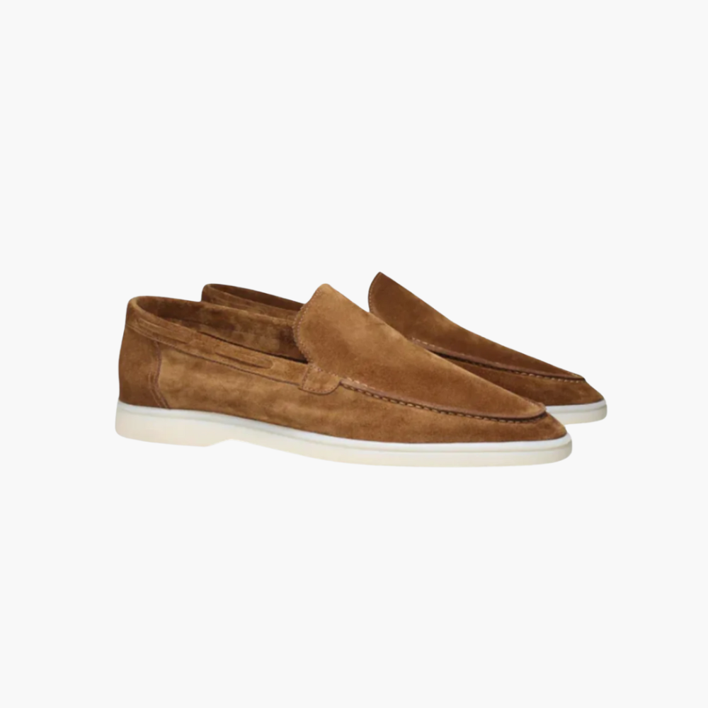 MAROWEN | Men’s Suede Yacht Loafers for Timeless Casual Elegance