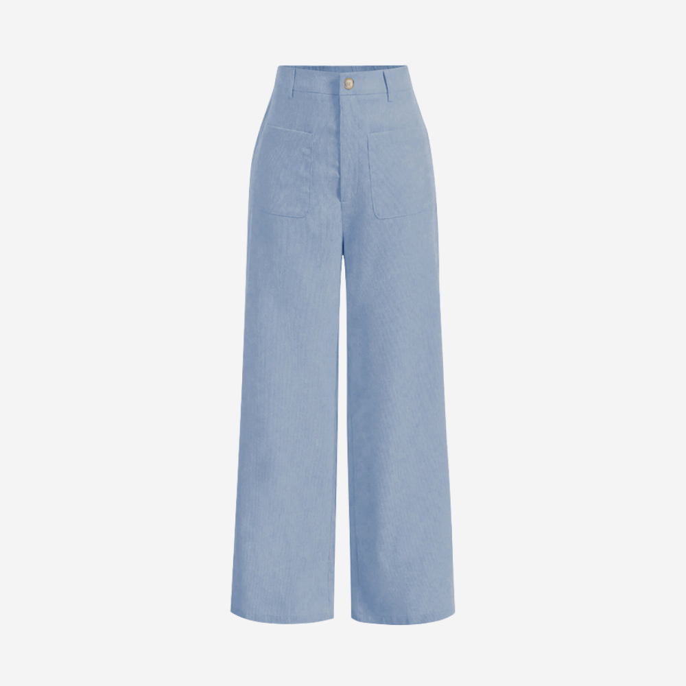 MAROWEN | Women’s High Waist Vintage-Inspired Wide Leg Trousers