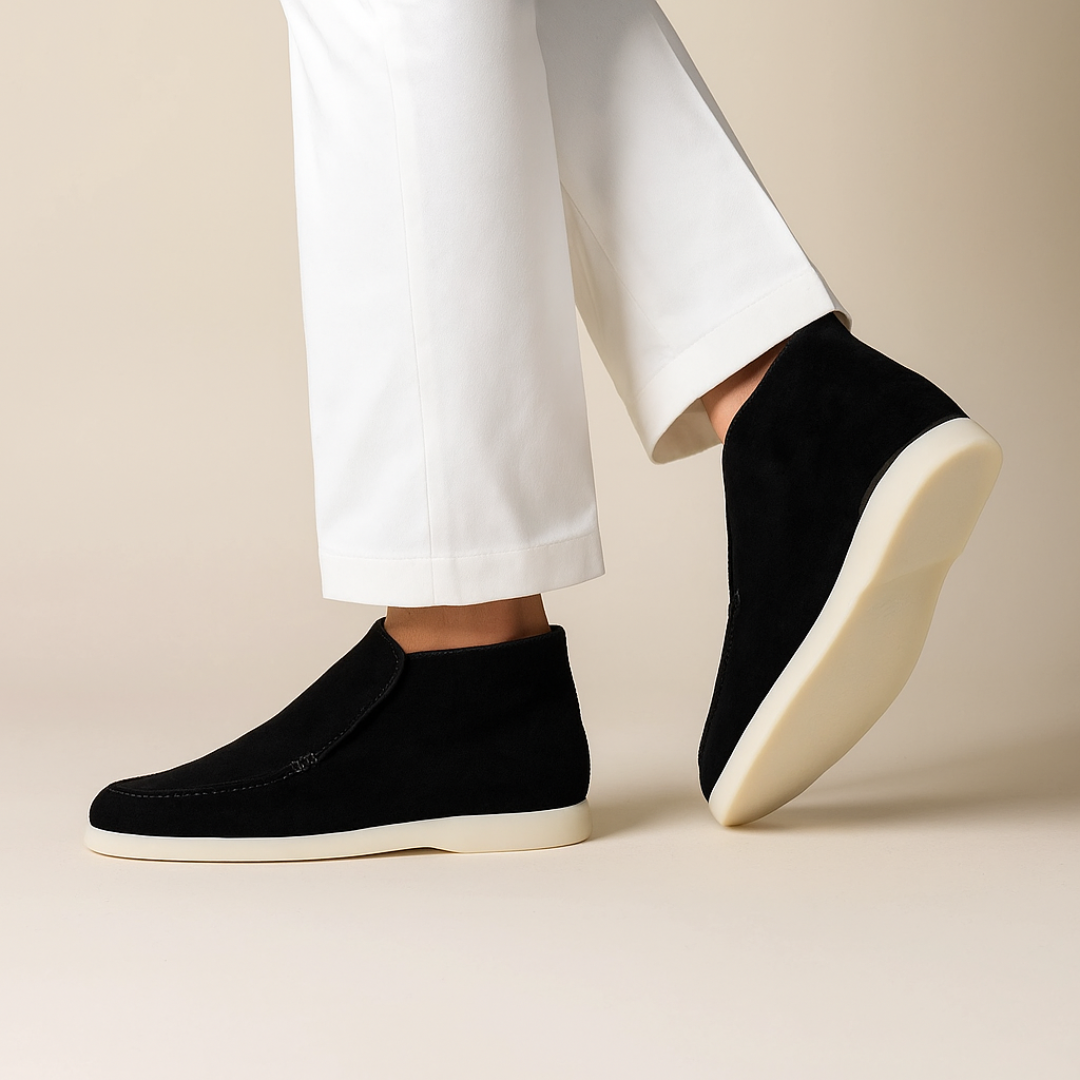 MAROWEN | Men’s High Suede Loafers for Timeless Elegance