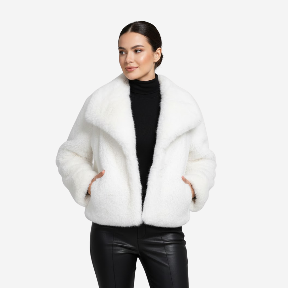MAROWEN | Women’s Plush Faux Fur Winter Coat
