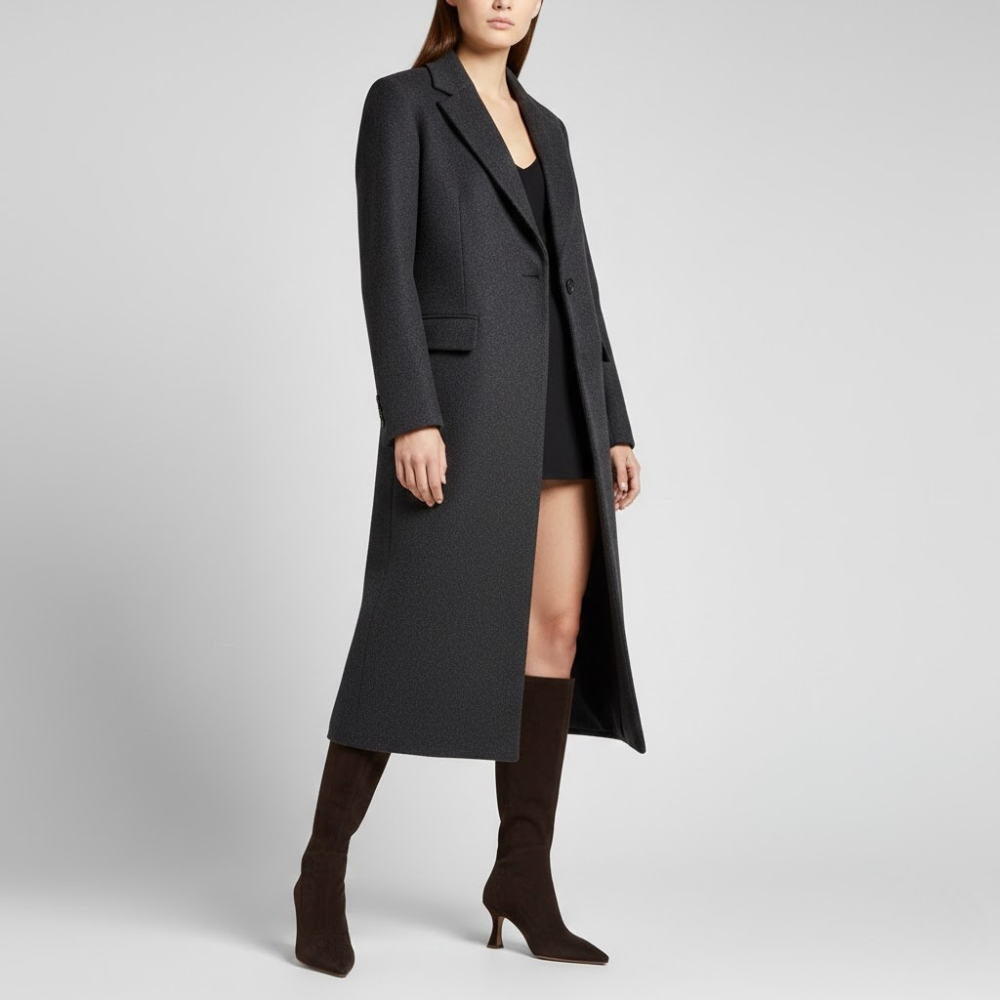 MAROWEN | Women’s Suede Thigh-High Heeled Boots