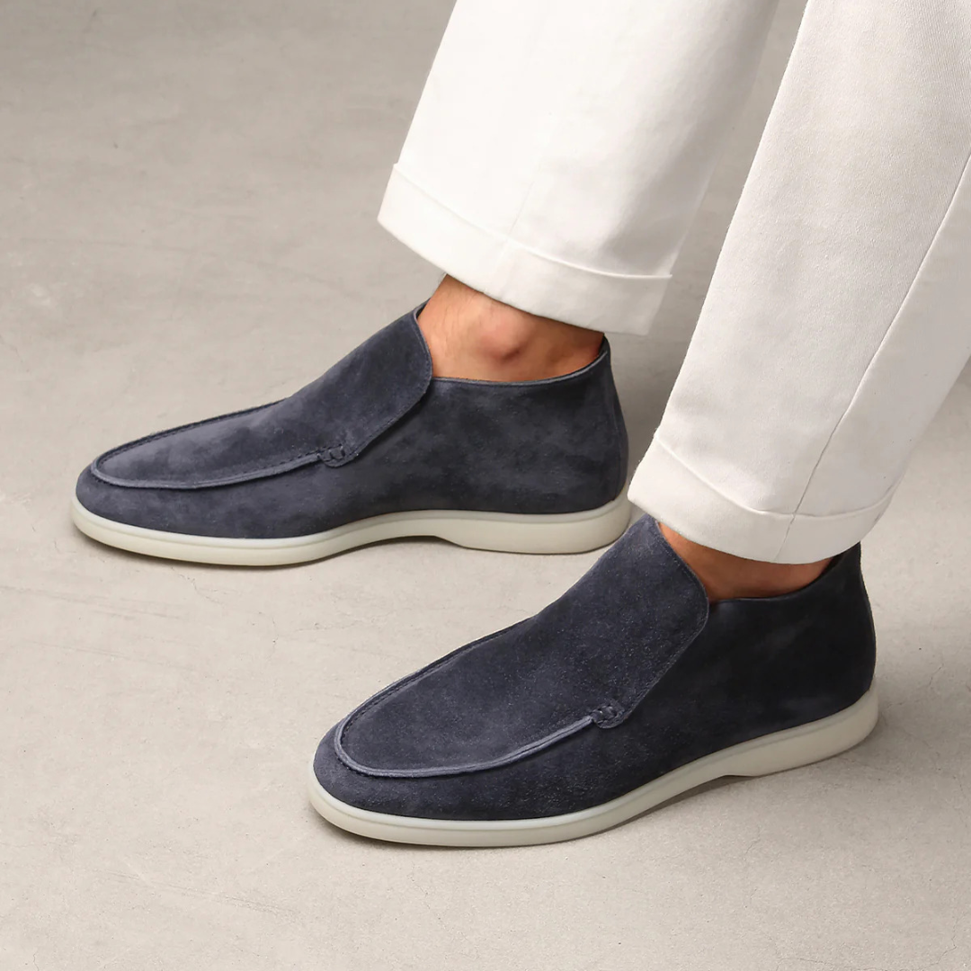 MAROWEN | Men’s High Suede Loafers for Timeless Elegance