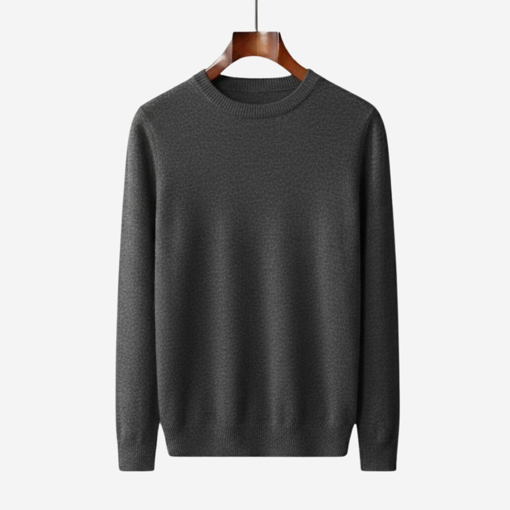 MAROWEN | Men’s Regular Fit Cashmere Crew Neck Jumper