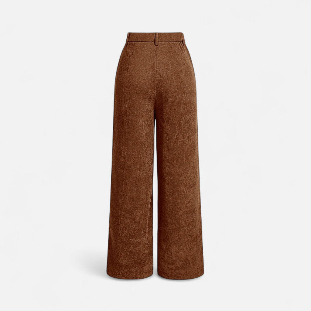 MAROWEN | Women’s High Waist Vintage-Inspired Wide Leg Trousers