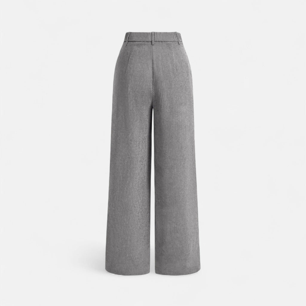 MAROWEN | Women’s High Waist Vintage-Inspired Wide Leg Trousers