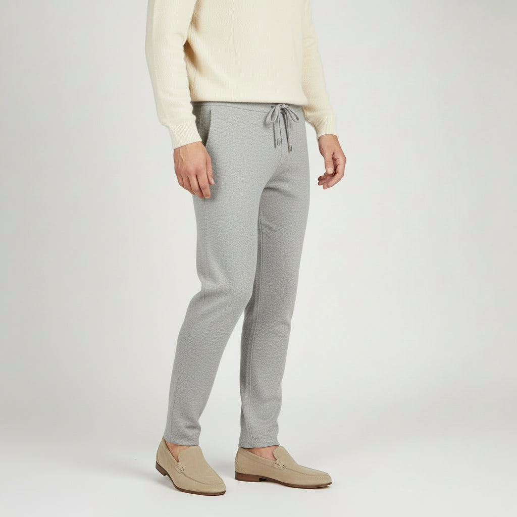 MAROWEN | Men’s Knitted Warm Wool Lounge Trousers