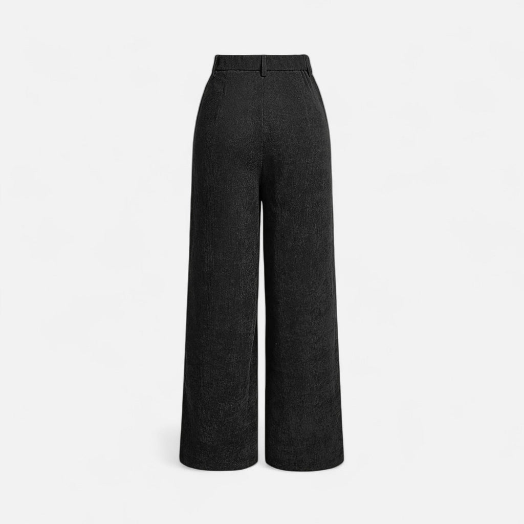 MAROWEN | Women’s High Waist Vintage-Inspired Wide Leg Trousers