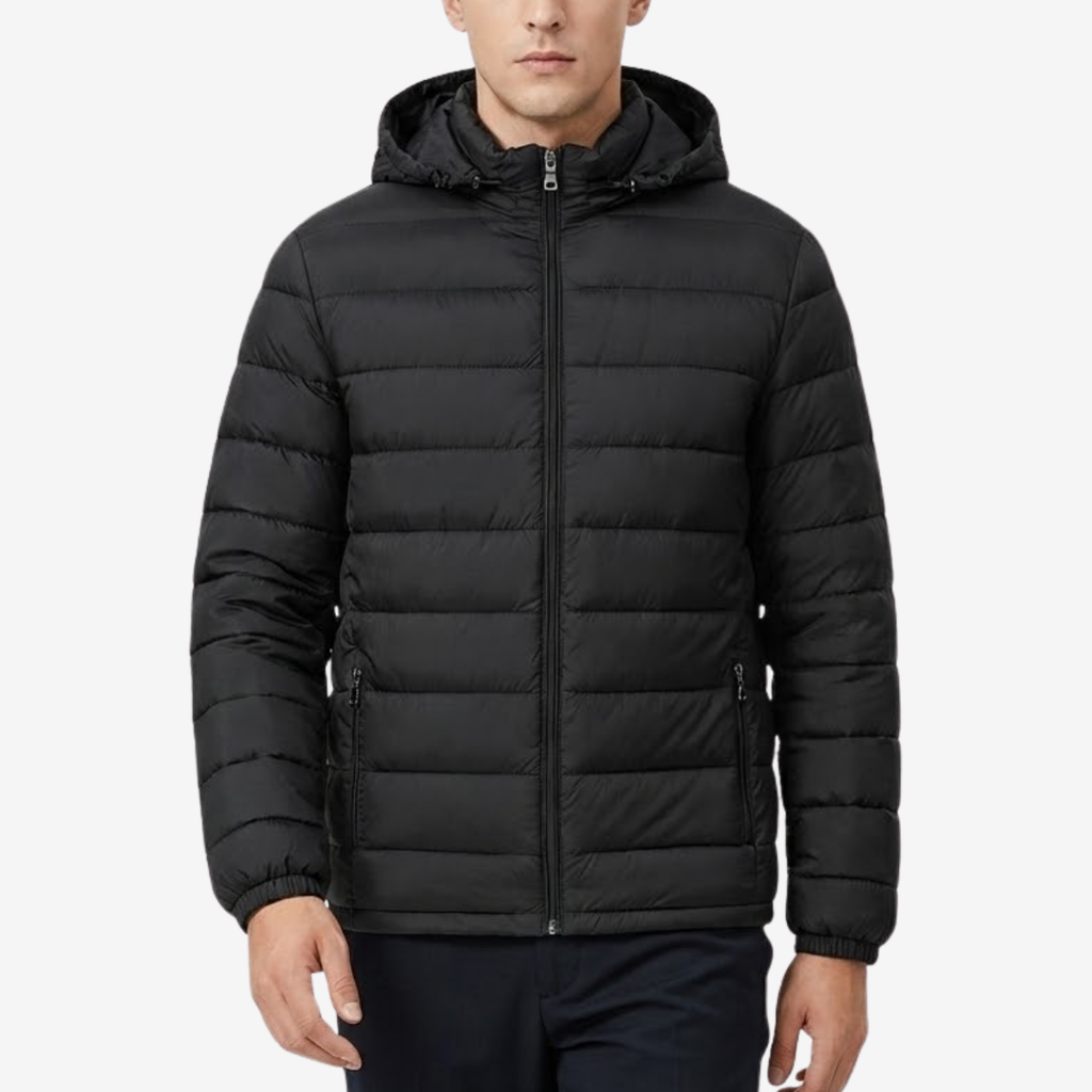 MAROWEN | Men’s Hooded Quilted Jacket Warm Lightweight Outerwear
