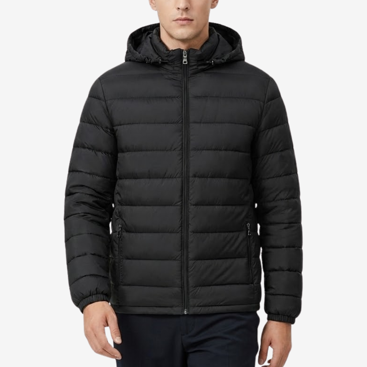 MAROWEN | Men’s Hooded Quilted Jacket Warm Lightweight Outerwear