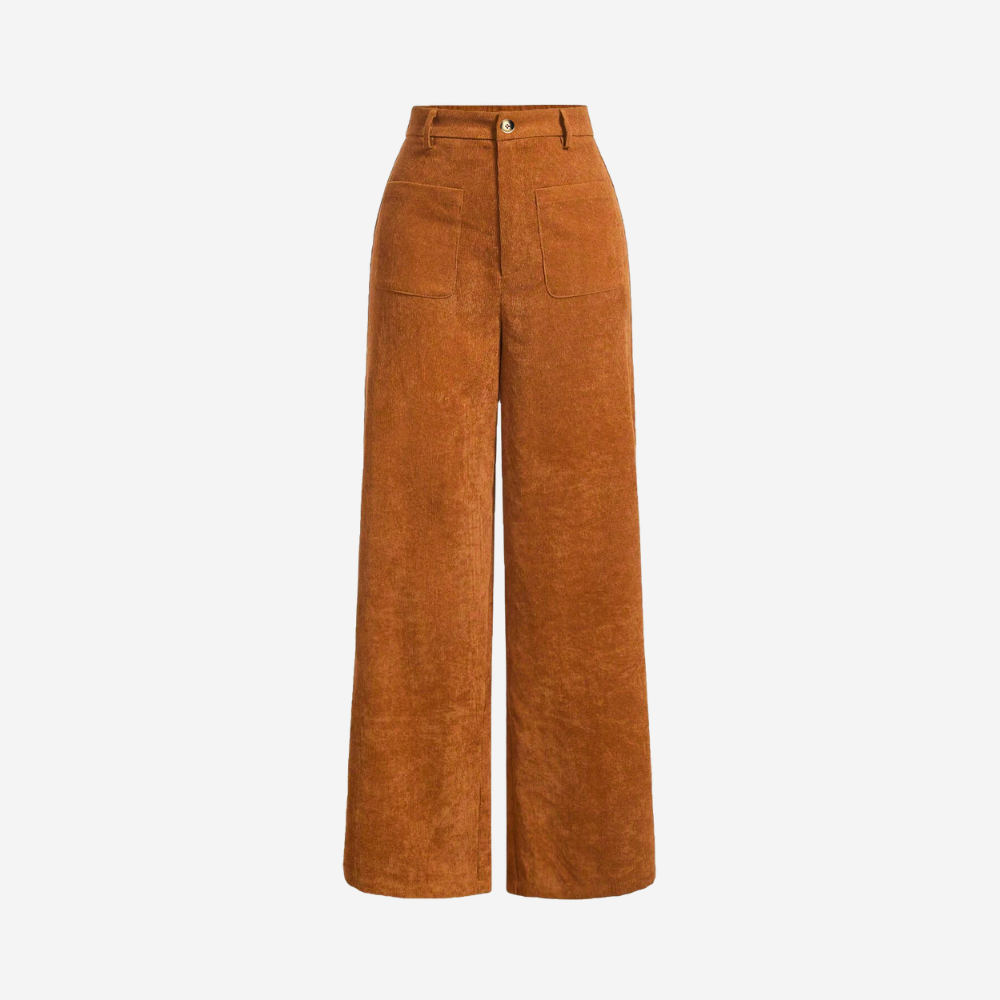 MAROWEN | Women’s High Waist Vintage-Inspired Wide Leg Trousers