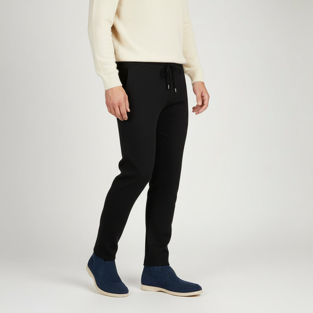 MAROWEN | Men’s Knitted Warm Wool Lounge Trousers