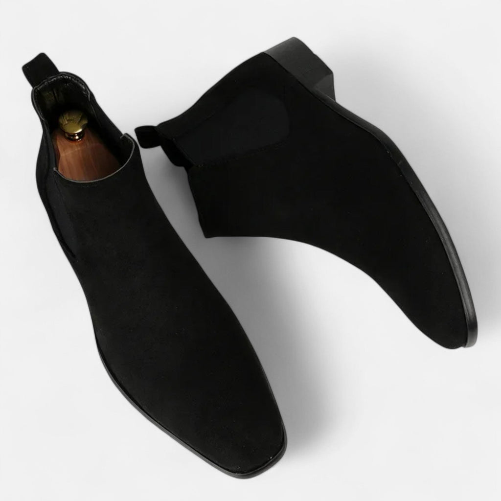 MAROWEN | Men’s Suede Square-Toe Chelsea Boots