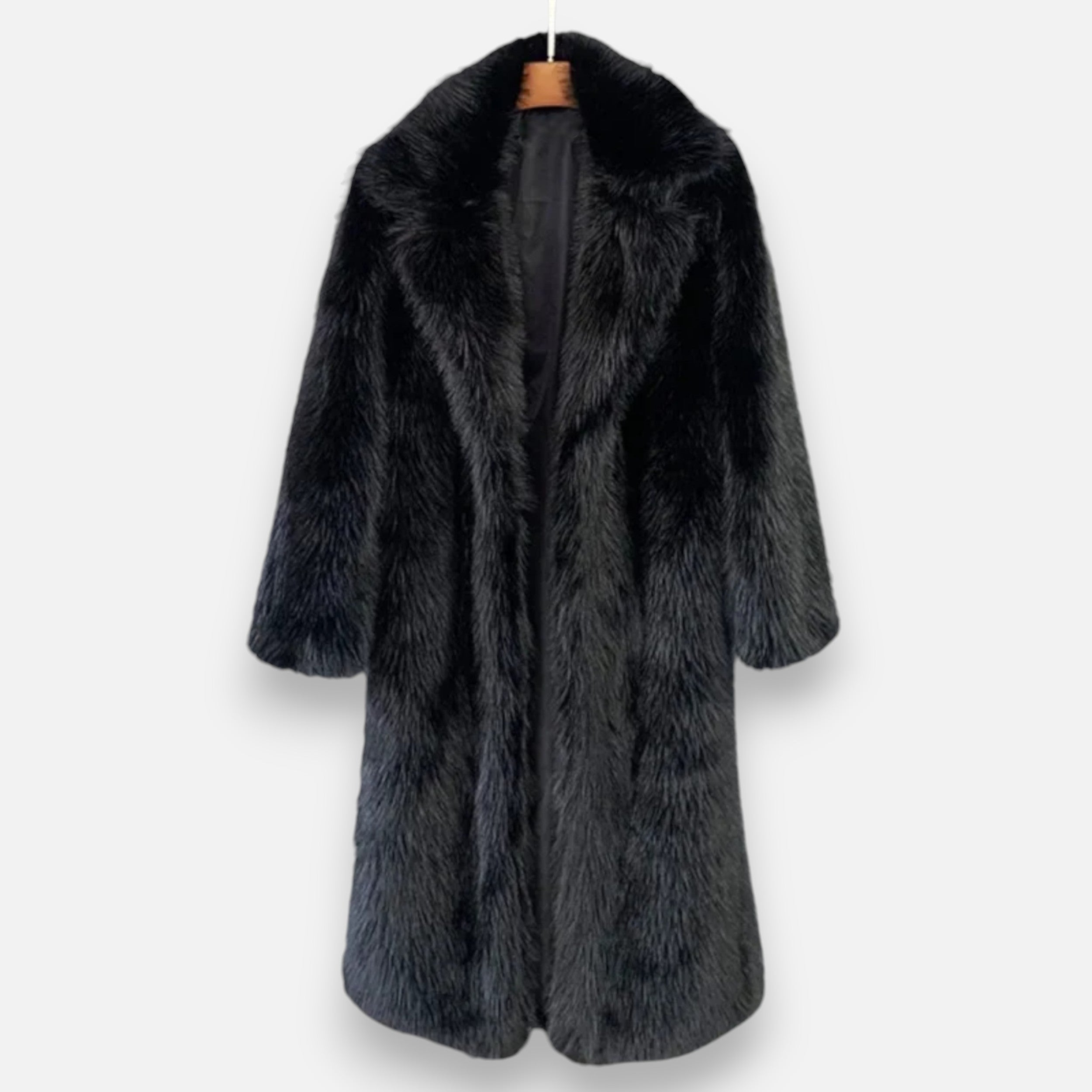 MAROWEN | Women’s Long Faux Fur Coat Winter Warmth