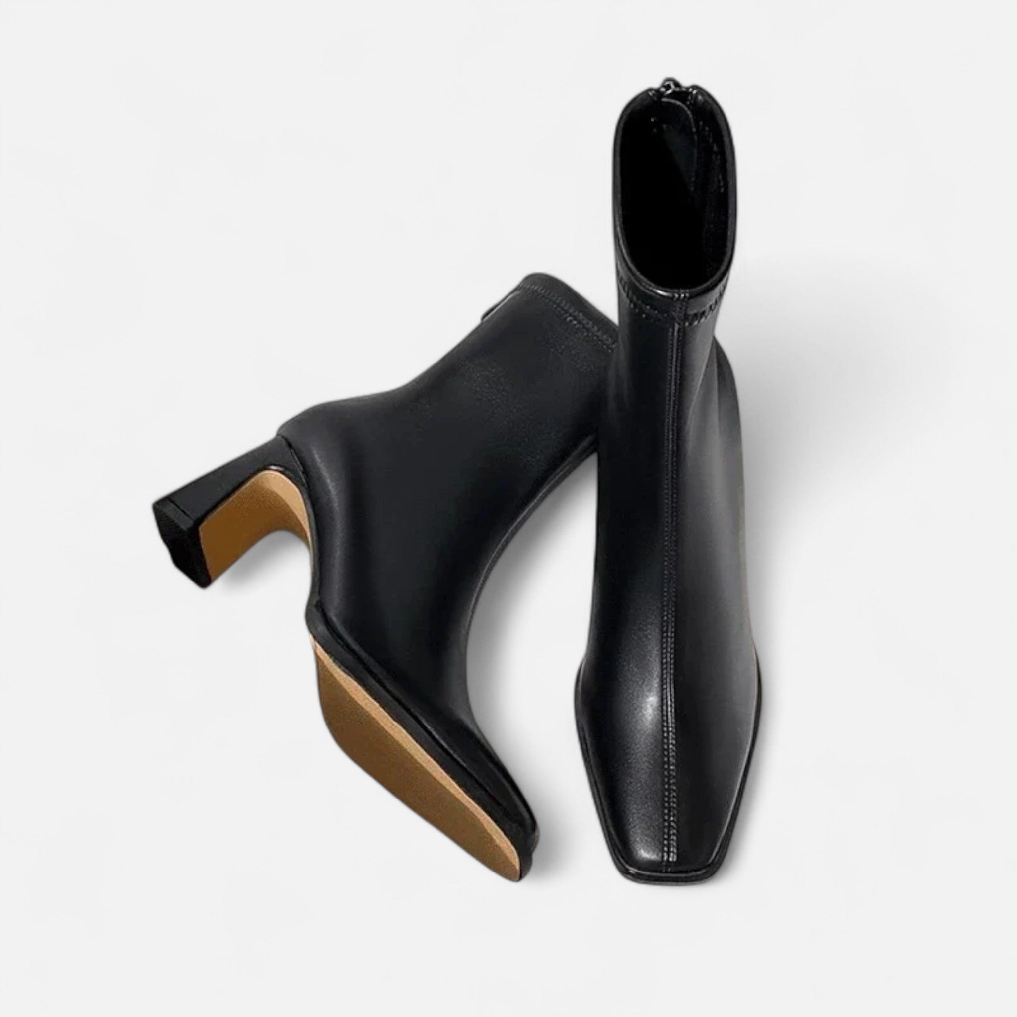 MAROWEN | Women’s Vintage Square-Toe Ankle Boots