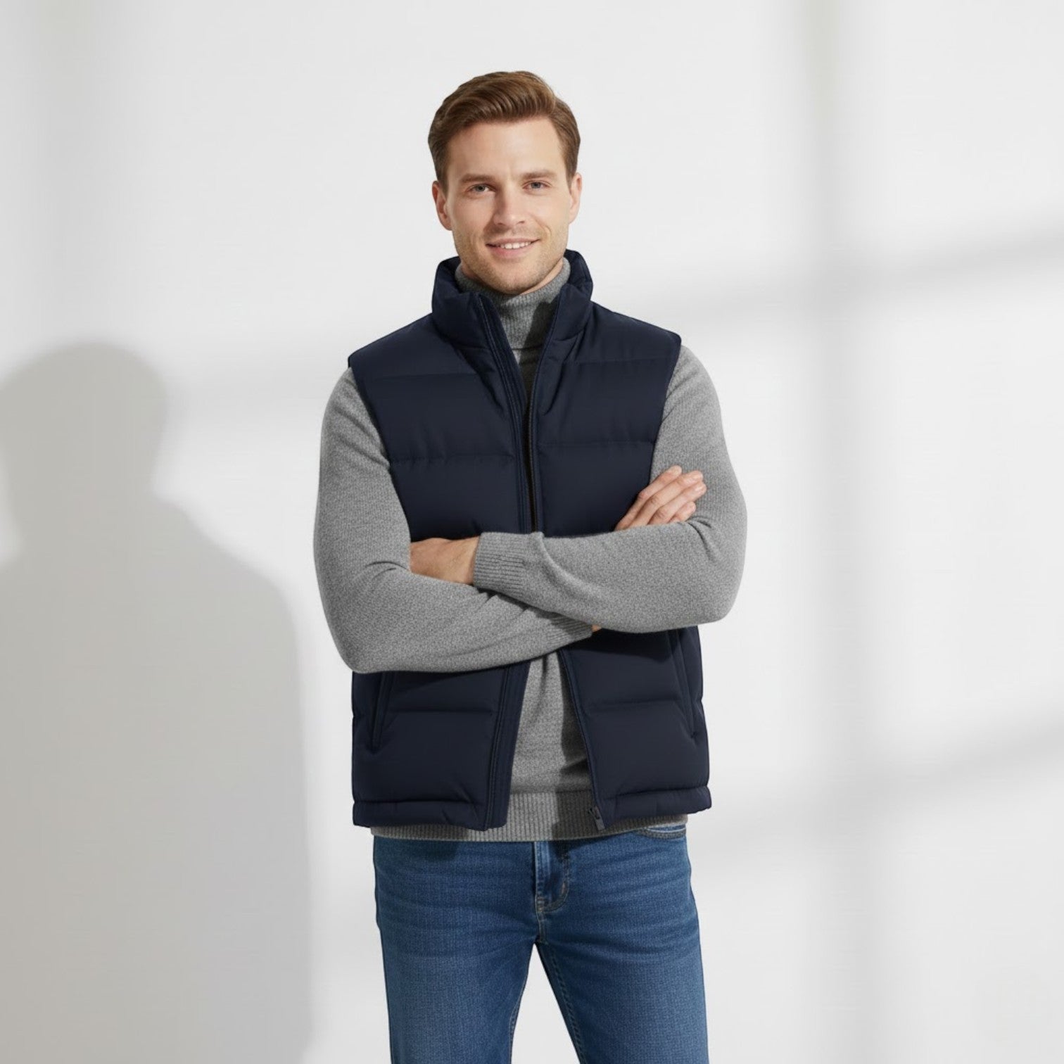 MAROWEN | Men’s Lightweight Quilted Gilet with Insulated Padding