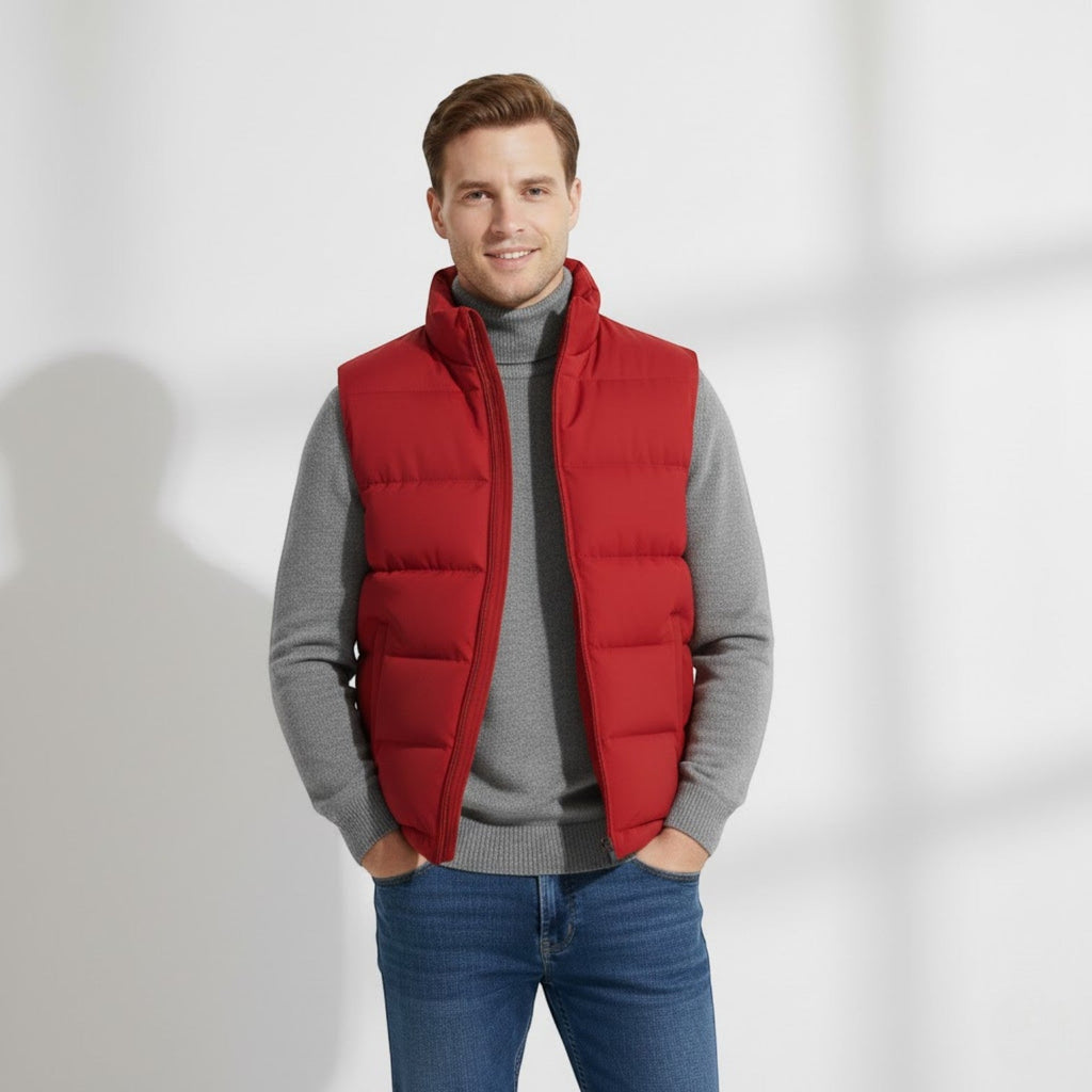 MAROWEN | Men’s Lightweight Quilted Gilet with Insulated Padding