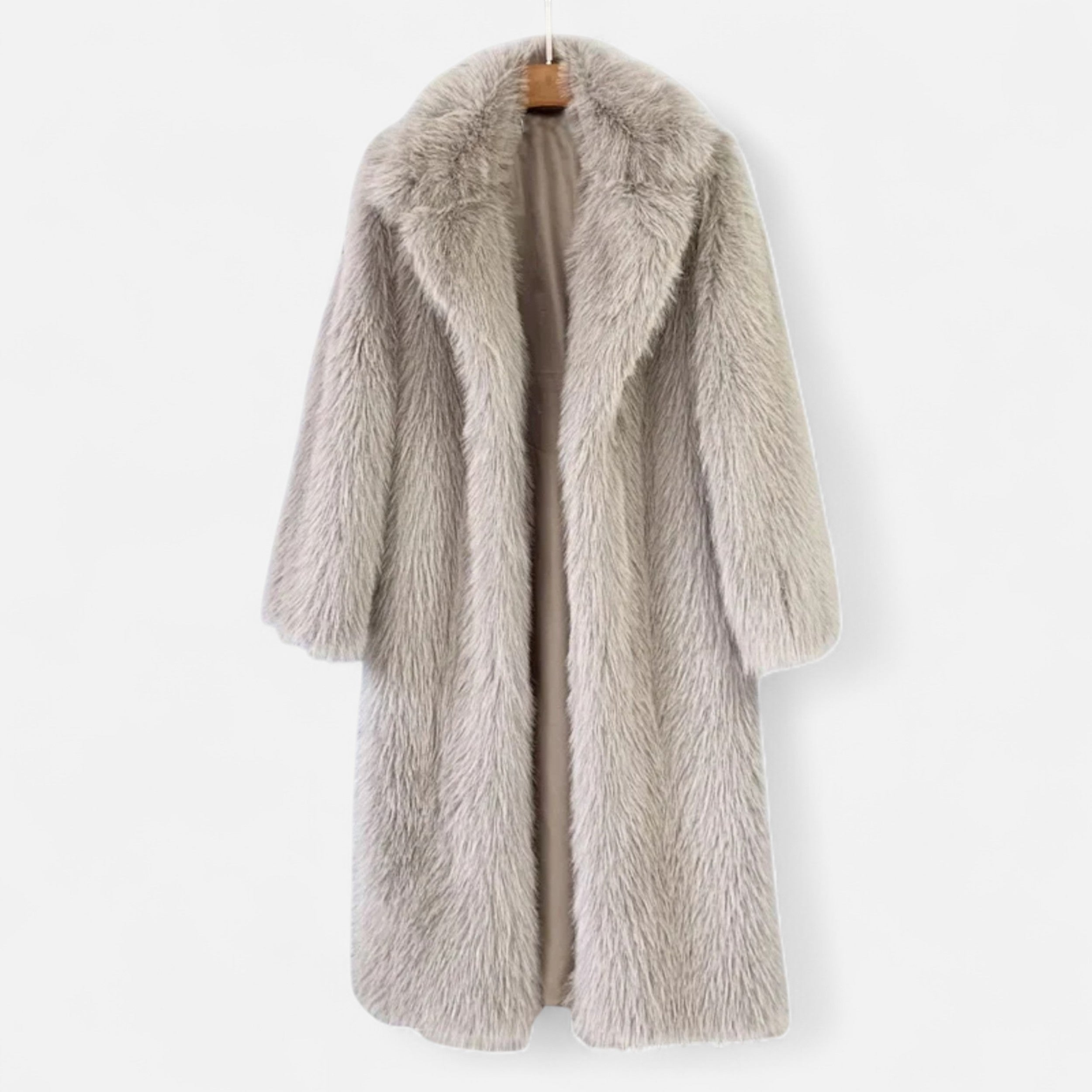 MAROWEN | Women’s Long Faux Fur Coat Winter Warmth