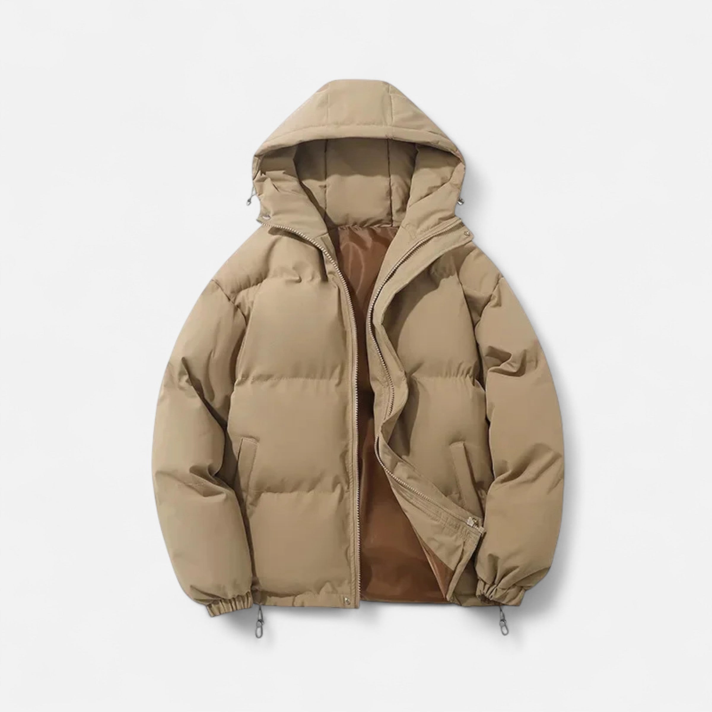MAROWEN | Men's Hooded Puffer Jacket with Padding Winter Warmth
