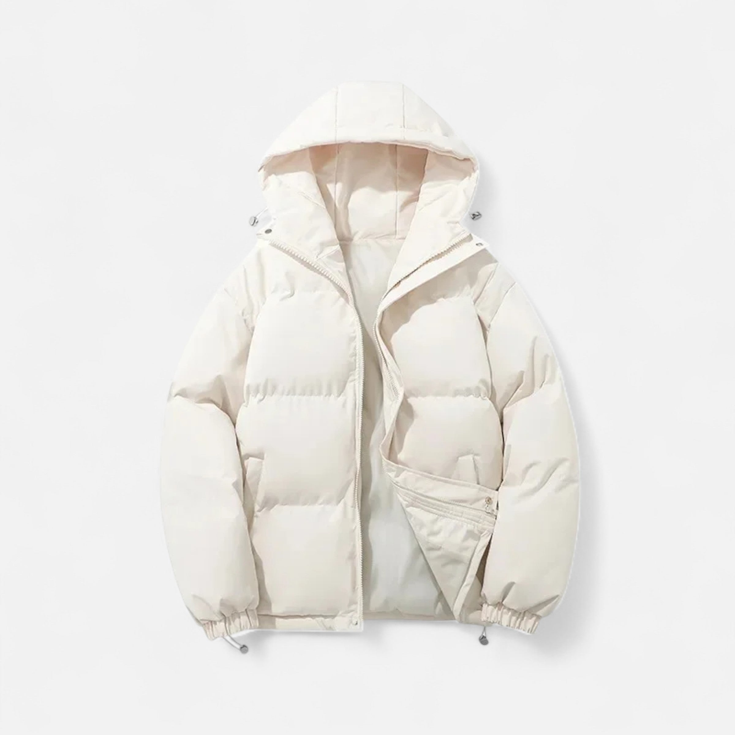 MAROWEN | Men's Hooded Puffer Jacket with Padding Winter Warmth