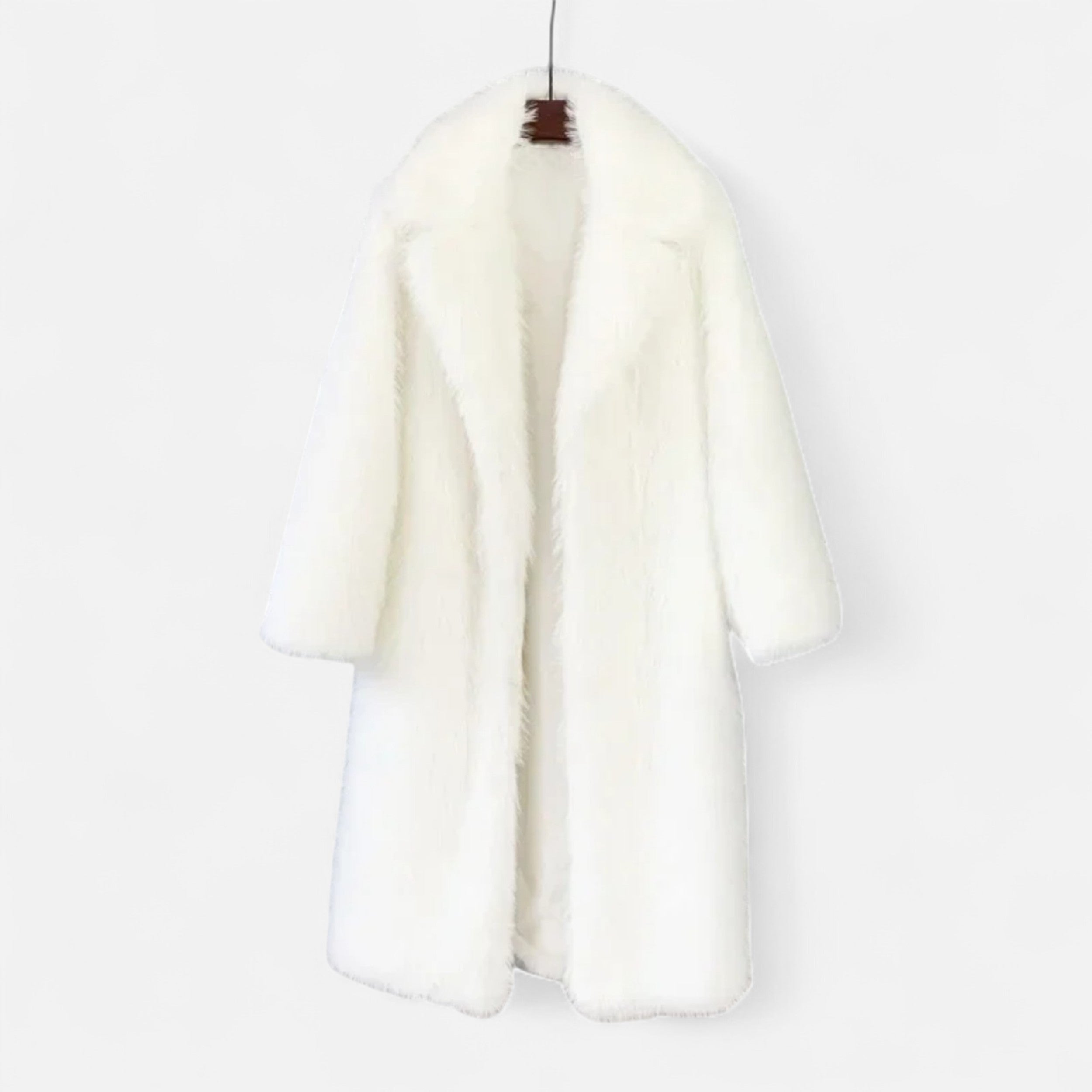 MAROWEN | Women’s Long Faux Fur Coat Winter Warmth